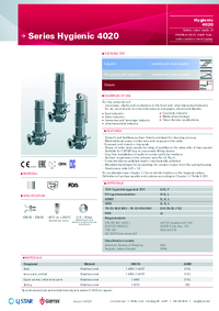 Thumbnail of document Data Sheet - Goetze 4020 Series Hygienic Safety Valves